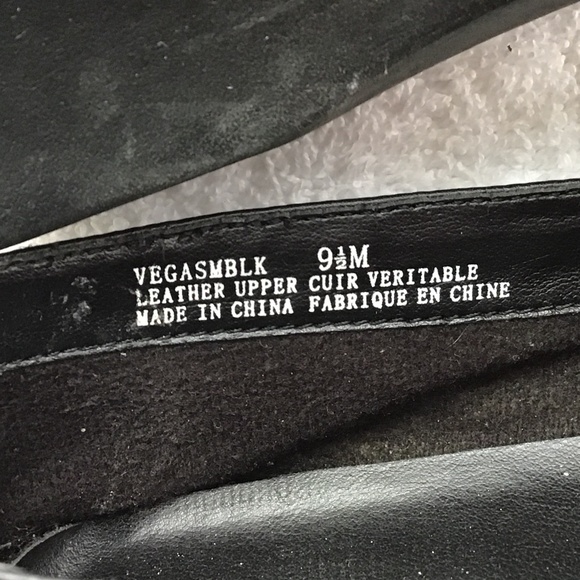 Women's Black Leather Loafers - Picture 6 of 6